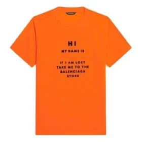 FW21 Elastisk Slim Fit kortärmad orange 661705TKVH57513