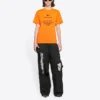 FW21 Elastisk Slim Fit kortärmad orange 661705TKVH57513