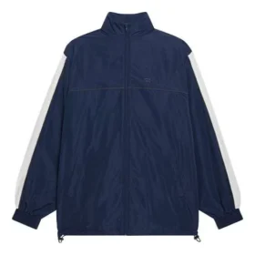 FW21 Logo Splicing Loose Jackor Unisex Marinblå 663065TKO484063