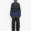 FW21 Logo Splicing Loose Jackor Unisex Marinblå 663065TKO484063