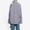 FW21 randig långärmad skjorta mörkblå 663034TIM368502