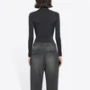 FW21 Slim Fit sporttröja med långa ärmar, svart 6617534B0B11077