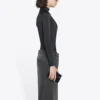 FW21 Slim Fit sporttröja med långa ärmar, svart 6617534B0B11077