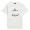 FW21 T-shirt med logotryck, vit 661705TKVF19081