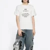 FW21 T-shirt med logotryck, vit 661705TKVF19081