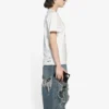 FW21 T-shirt med logotryck, vit 661705TKVF19081