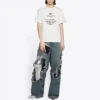 FW21 T-shirt med logotryck, vit 661705TKVF19081
