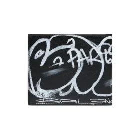 Fyrkantig, vikbar graffitiplånbok ”Black White” 594549210LH1090