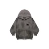 Gaffer Heavy Washed zip-up-luvtröja, smal passform ”Grey” 720424TNVK51227
