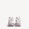 Glittrande Runner-sneakers för dam i vitt/lila/rosa