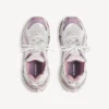 Glittrande Runner-sneakers för dam i vitt/lila/rosa