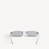 Gossip Rectangle M-solglasögon för damer i silver Gossip Rectangle M-solglasögon för damer i silver