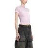 Gothic Type krympt T-shirtar ”Light Pink” 788246TQVJ55708