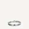 Gourmette-armband med BB Icon i antiksilver