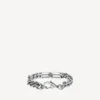Gourmette-armband med BB Icon i antiksilver