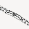 Gourmette-armband med BB Icon i antiksilver