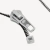 Gör-det-själv-armband med dragkedja i glänsande silver/antik silver/svart Gör-det-själv-armband med dragkedja i glänsande silver/antik silver/svart