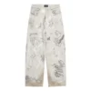 Graffiti-baggybyxor ”Grey” 745223TBP475411