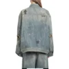 Graffiti-Denim-jackor ”Ljusblå” 721708TOW664036