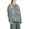 Graffiti-Denim-jackor ”Ljusblå” 721708TOW664036