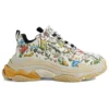 Gucci x Balenciaga The Hacker Project Triple S ”Flora Print” 677195-UL110-8461