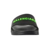 Gummisandaler ”Black Fluo Green” 565826W1S811030