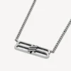 Halsband med BB Icon i antiksilver