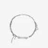 Halsband med ”Typo Destroyed”-design i antiksilver Halsband med ”Typo Destroyed”-design i antiksilver