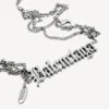 Halsband med ”Typo Destroyed”-design i antiksilver Halsband med ”Typo Destroyed”-design i antiksilver