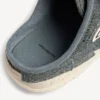 Hamptons-mules i denim för damer i blått/benvitt Hamptons-mules i denim för damer i blått/benvitt