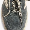 Hamptons-mules i denim för damer i blått/benvitt Hamptons-mules i denim för damer i blått/benvitt