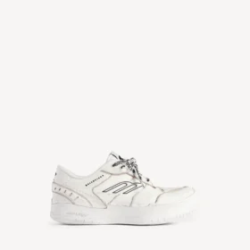 Hamptons-plattformsneaker för dam i vitt