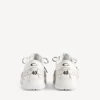Hamptons-plattformsneaker för dam i vitt