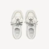 Hamptons-plattformsneaker för dam i vitt