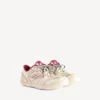 Dam-sneakers av modellen Hamptons i medium slitet utförande i benvitt/rött