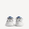 Hamptons-sneakers för herr i slitet utseende, i vitt/mörkblått/grått Hamptons-sneakers för herr i slitet utseende, i vitt/mörkblått/grått