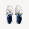 Hamptons-sneakers för herr i slitet utseende, i vitt/mörkblått/grått Hamptons-sneakers för herr i slitet utseende, i vitt/mörkblått/grått