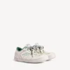Hamptons-sneakers för män i medium slitet utförande i beige/grönt Hamptons-sneakers för män i medium slitet utförande i beige/grönt