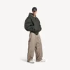 Hamptons-sneakers för män i medium slitet utförande i beige/grönt Hamptons-sneakers för män i medium slitet utförande i beige/grönt