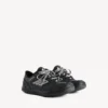 Hamptons-sneakers för män i svart med sliten look