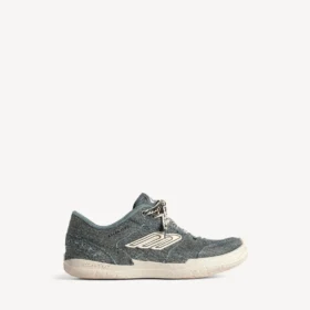 Hamptons-sneakers i denim för damer i blått/benvitt