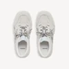 Hamptons-sneakers i mocka för herr i benvitt/svart