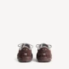 Hamptons-sneakers i mocka för herr i mörkbrunt/grått