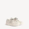 Hamptons-sneakers med plattform i mocka för damer i beige/svart Hamptons-sneakers med plattform i mocka för damer i beige/svart