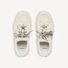 Hamptons-sneakers med plattform i mocka för damer i beige/svart Hamptons-sneakers med plattform i mocka för damer i beige/svart