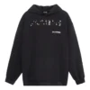 Handritad Balenciaga-luvtröja i medium passform ”Black” 600583TOVO61070