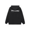 Handritad Balenciaga-luvtröja i medium passform ”Black” 600583TOVO61070