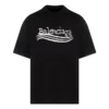 Handritad Balenciaga-T-shirt ”Black” 641675TNVE71197