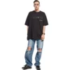 Handritad Balenciaga-T-shirt i stor storlek ”Black” 641675TOVO51070