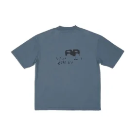 Handritad BB Icon-T-shirt, medium passform ”Blue Black” 612966TNVN44183